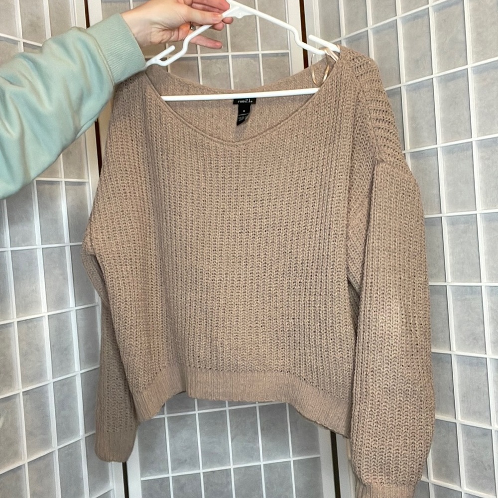 RUE 21 cream sweater